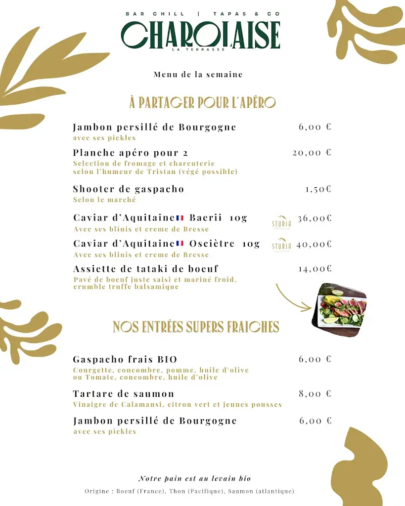 Menu_Bonne Maison : épicerie fine, bar-terrasse, caviste, idées cadeaux_Charolles_image_1