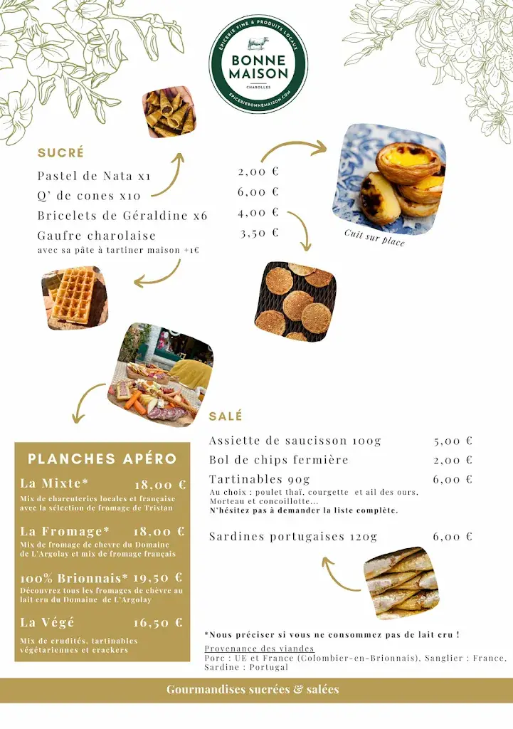Menu_Bonne Maison : épicerie fine, bar-terrasse, caviste, idées cadeaux_Charolles_image_3