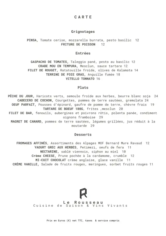 Menu_Restaurant Grenoble / Le Pont de Claix - Le Rousseau_Pont-de-Claix_image_1
