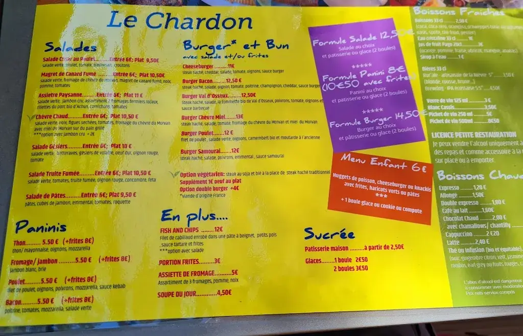 Le Chardon restaurant à Alluy