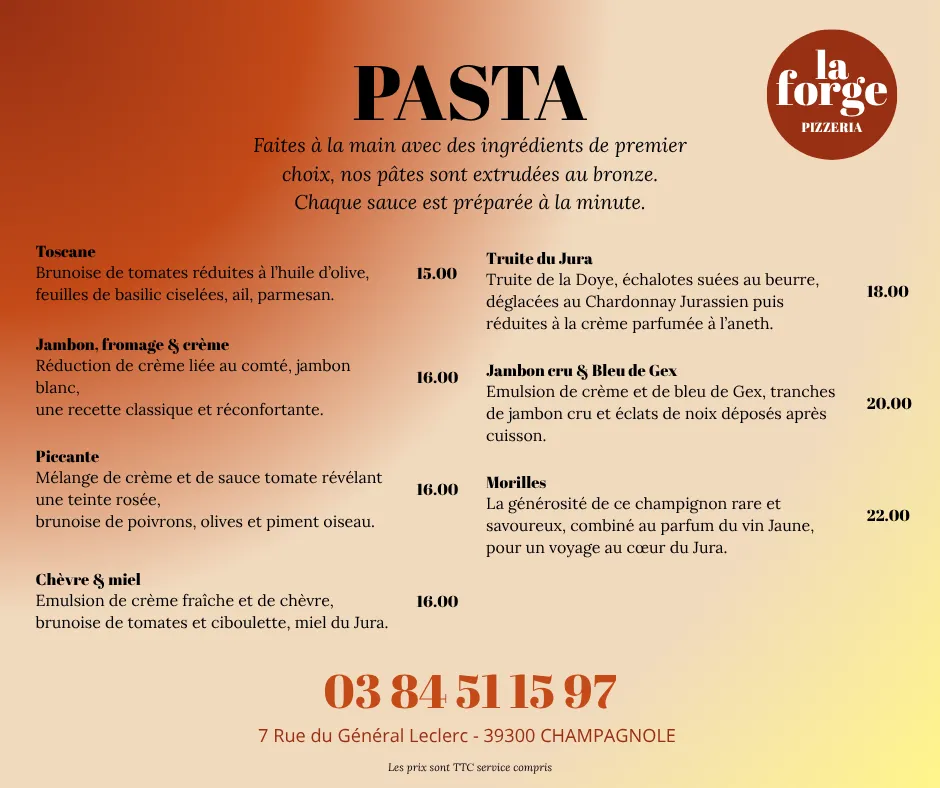 Menu_La Forge Pizzeria_Champagnole_image_1