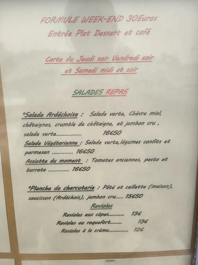 Menu_Restaurant le ponson chez Flo et Sasa_Aubenas_image_2