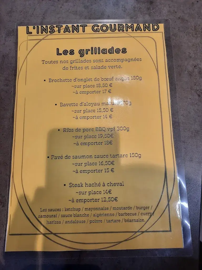 Menu_L'instant gourmand_Clairvaux-les-Lacs_image_2