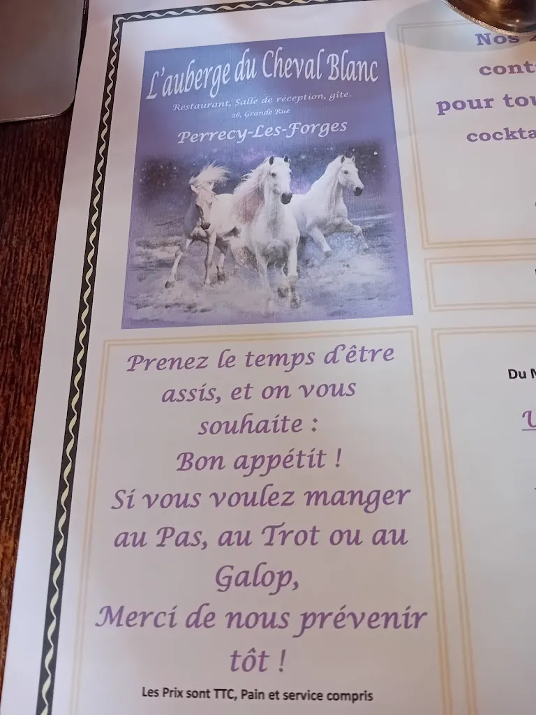 Menu_L'Auberge le Cheval Blanc_Perrecy-les-Forges_image_4