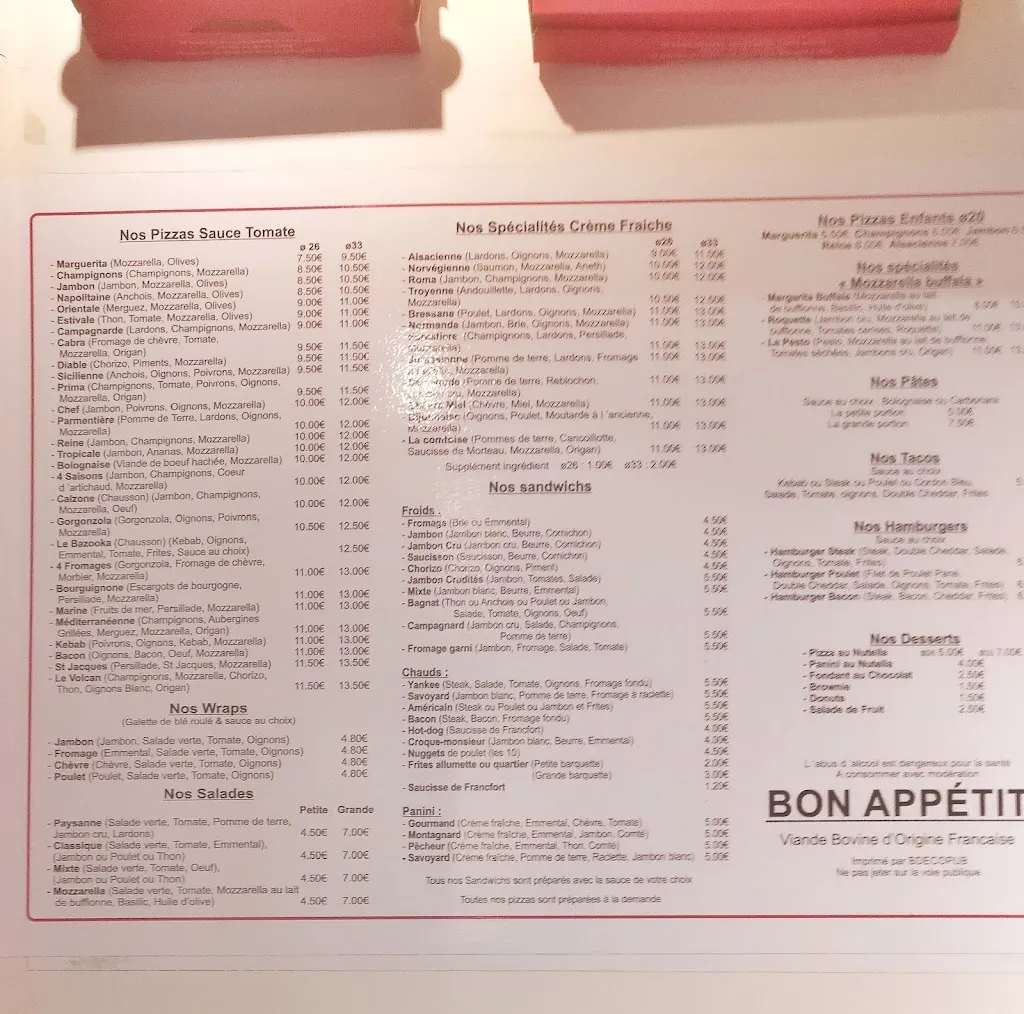 Menu_La Pizza_Châtenoy-le-Royal_immagine_2