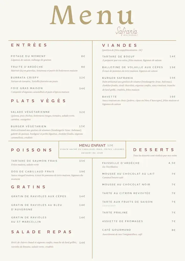 Menu_Safrania Bistrorant_Aubenas_image_2
