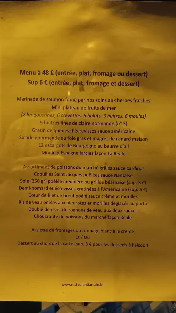 Menü_La Réale_Chalon-sur-Saône_Bild_1