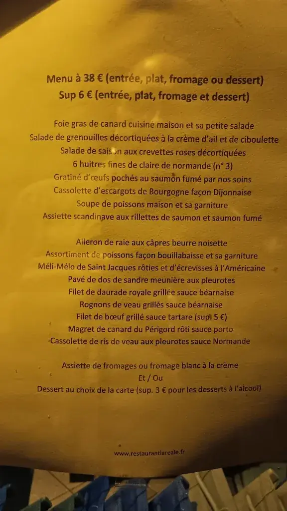 Menü_La Réale_Chalon-sur-Saône_Bild_2