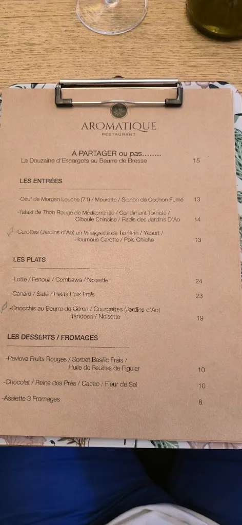 Menu_AROMATIQUE RESTAURANT_Chalon-sur-Saône_image_3