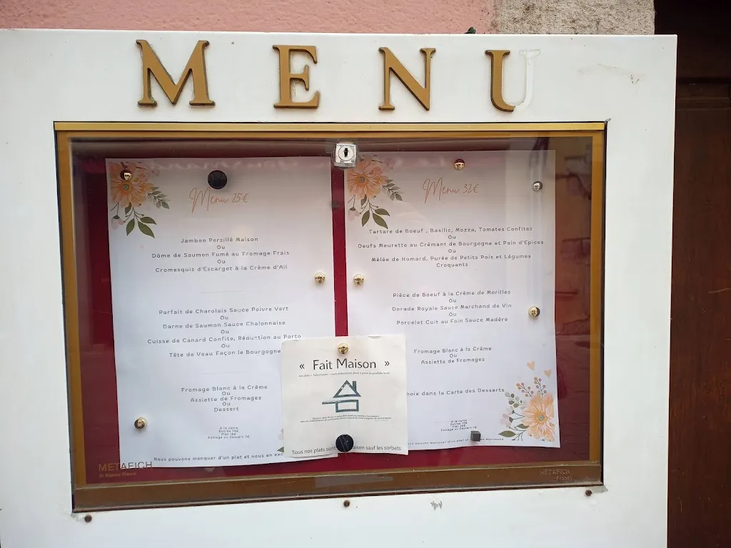 Menu_Restaurant Le Bourgogne_Chalon-sur-Saône_immagine_1