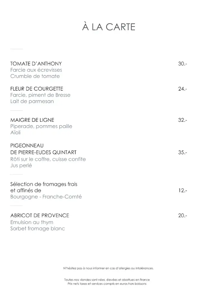 Menu_Restaurant Le Saint Loup_Saint-Loup-de-Varennes_immagine_1