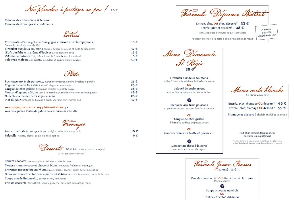 Menu_Bistrot Saint Régis_Chalon-sur-Saône_image_1