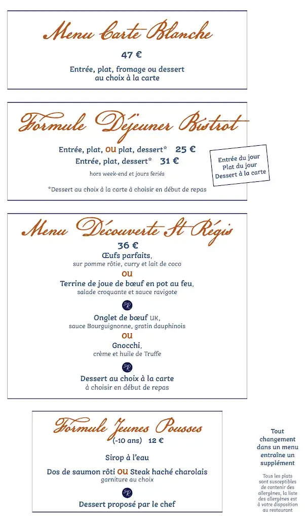 Menu_Bistrot Saint Régis_Chalon-sur-Saône_image_2