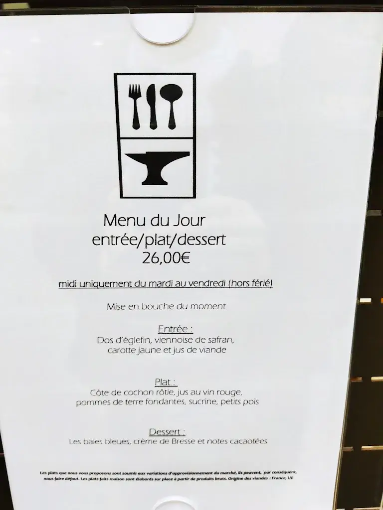 Menu_La Forge_Chalon-sur-Saône_image_1