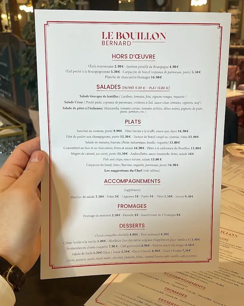 Menu_LE BOUILLON BERNARD_Chalon-sur-Saône_image_1