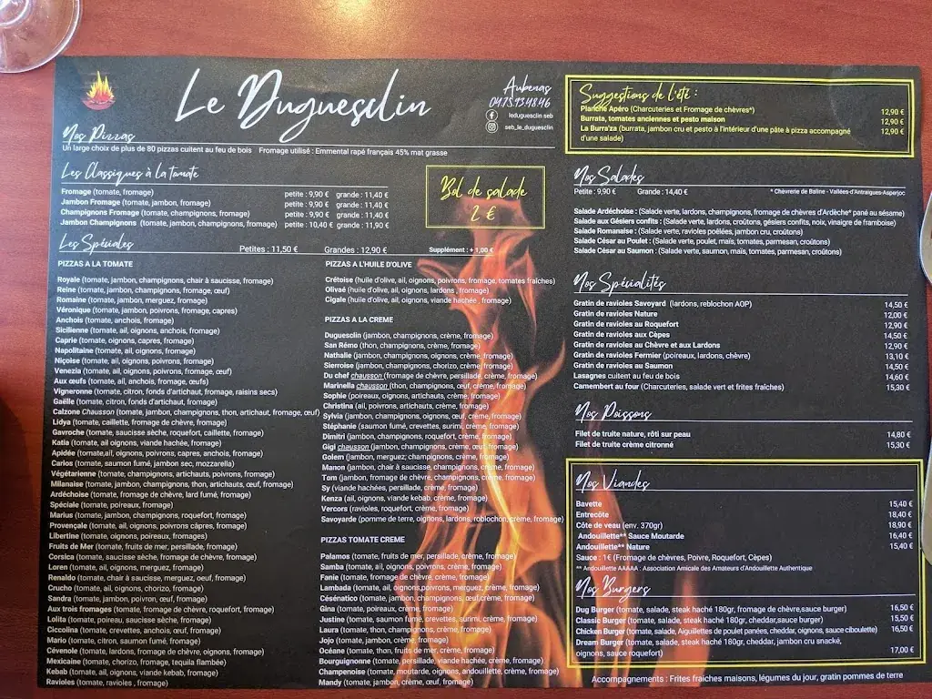 Menu_Le Duguesclin_Aubenas_image_2