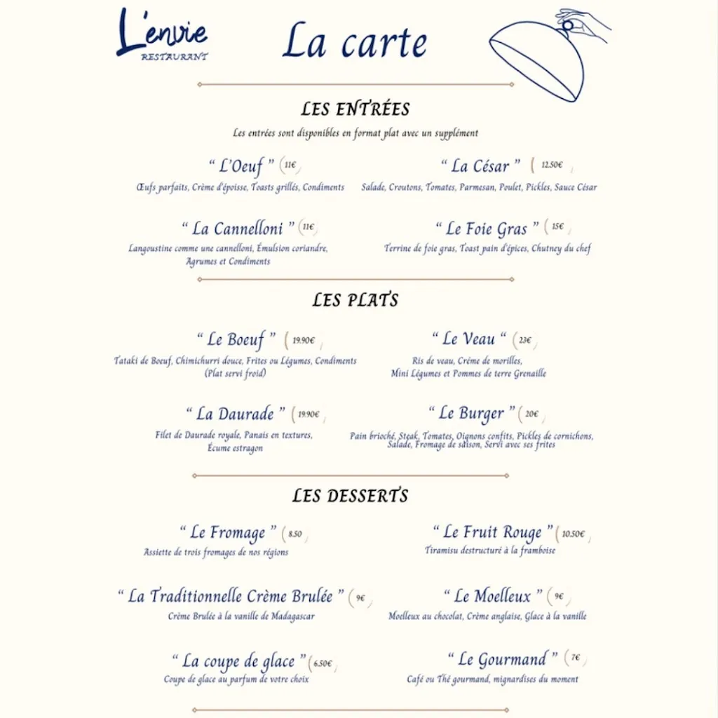 Menu_Restaurant L'Envie_Chevigny-Saint-Sauveur_image_1