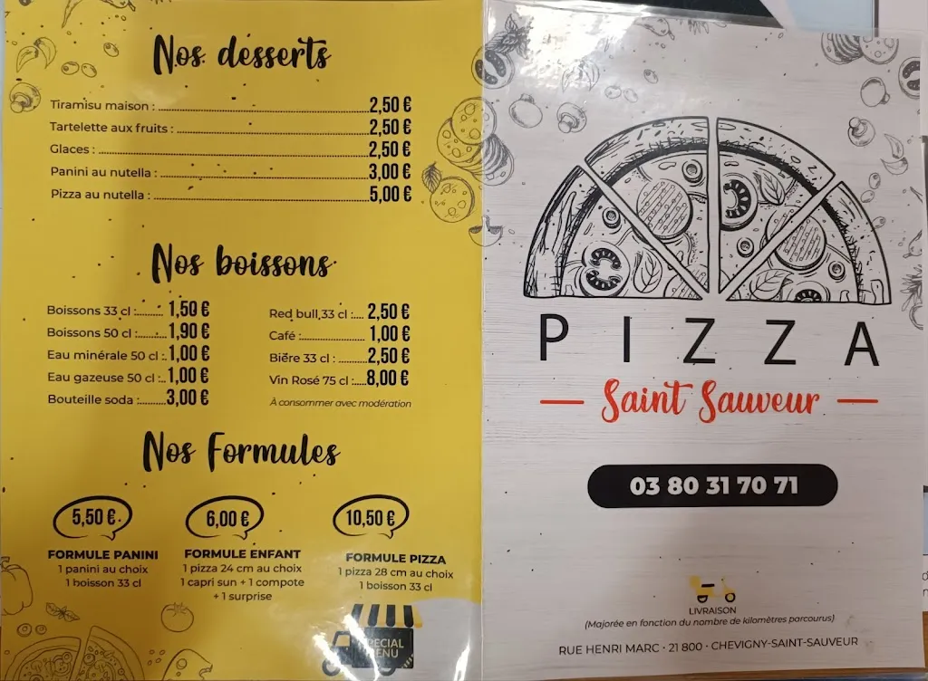 Menu_Pizza Saint Sauveur_Chevigny-Saint-Sauveur_image_2