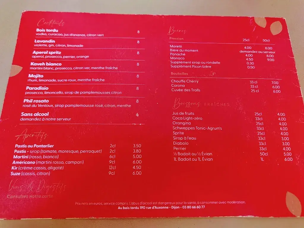 Menu_Le Bois Tordu_Dijon_immagine_1