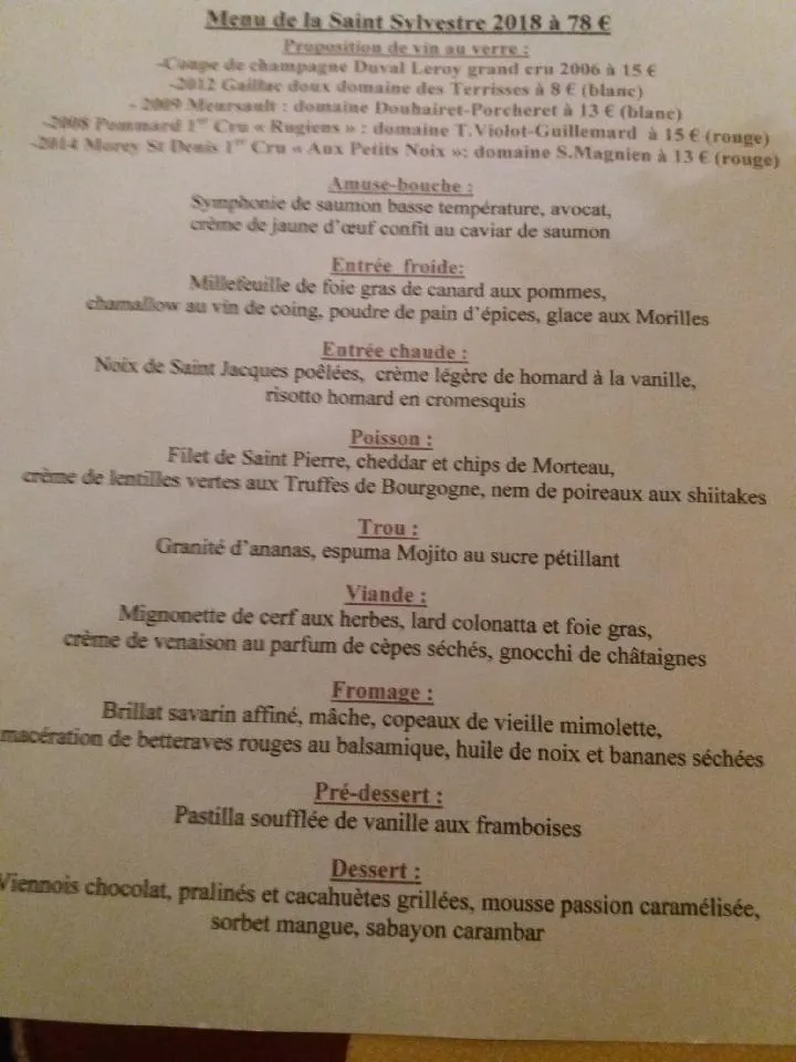 Menu_Restaurant Auberge Gourmande_Velars-sur-Ouche_image_2