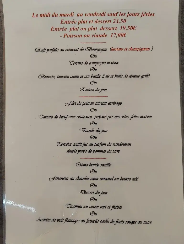 Menu_Auberge du vieux pressoir_Chenôve_image_1