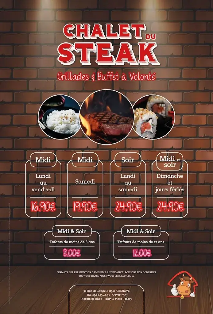 Menu_Chalet du Steak_Chenôve_image_1