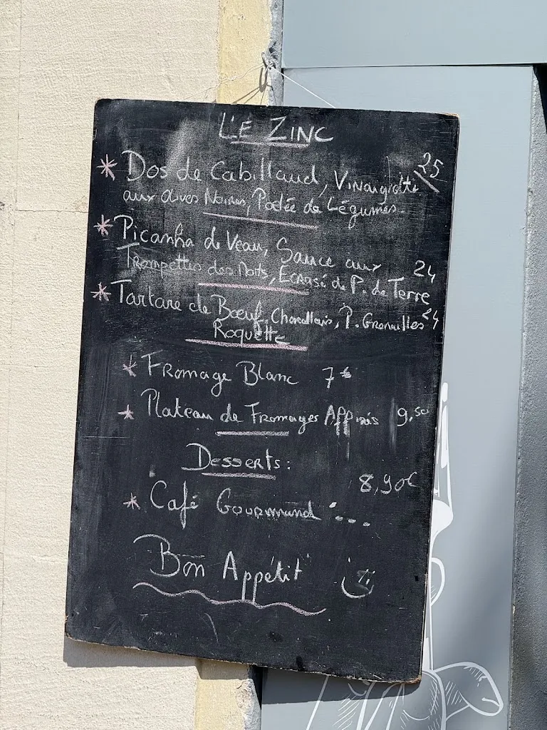 Menu_Le Zinc_Chalon-sur-Saône_immagine_1