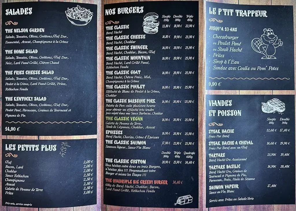 Menu_Trapper's House_Chalon-sur-Saône_image_1