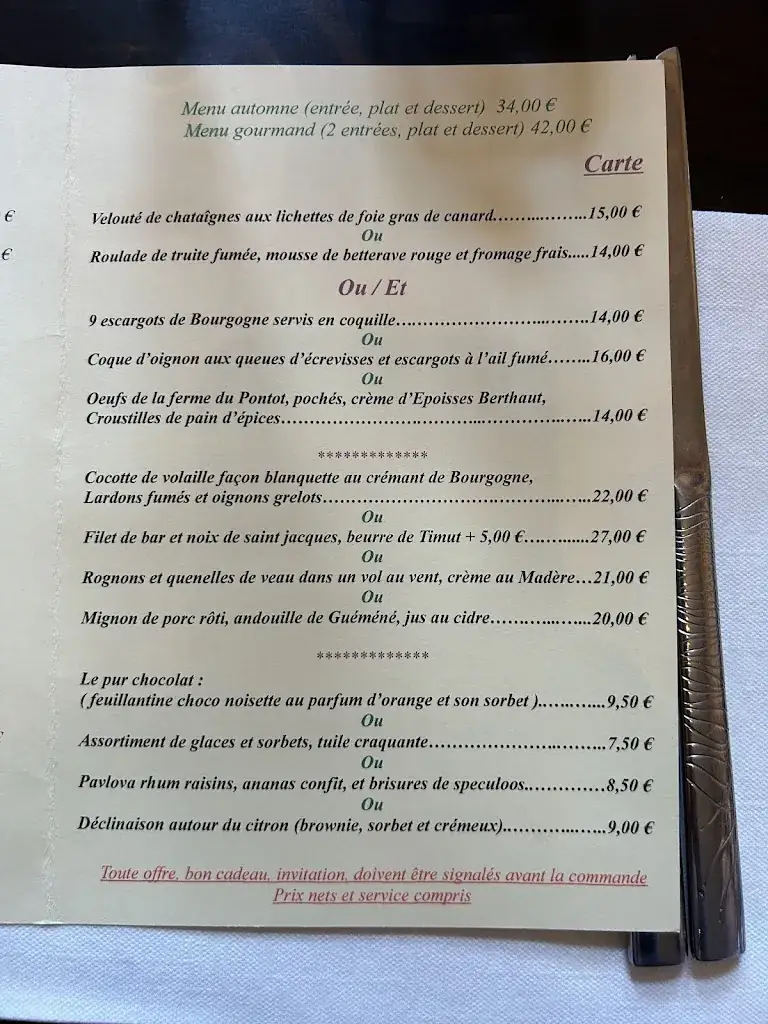 Menu_La Table du Rocher_Marsannay-la-Côte_immagine_3