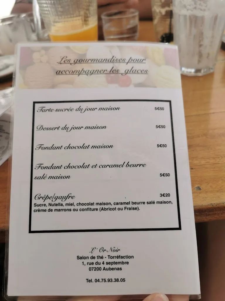 Menu_L'or Noir_Aubenas_image_4