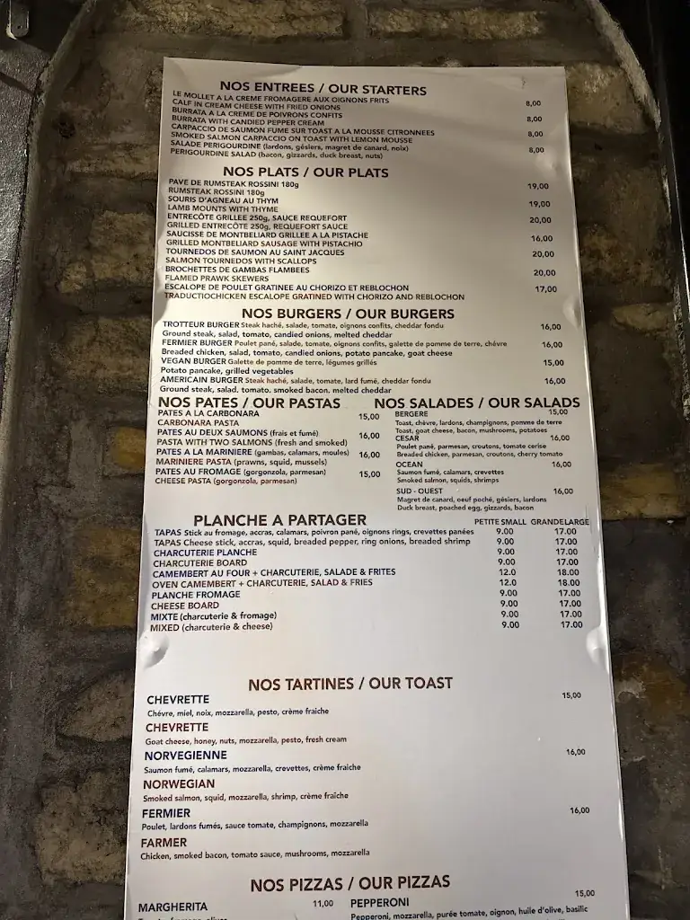 Menu_Café Restaurant Le Trotteur_Champigny-sur-Marne_image_1