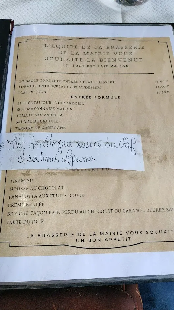 Menu_Brasserie de la Mairie_Champigny-sur-Marne_image_2