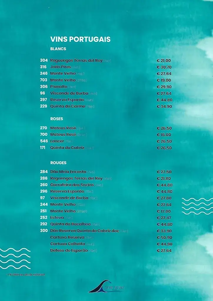 Menu_Restaurant Mar Azul_Champigny-sur-Marne_image_1