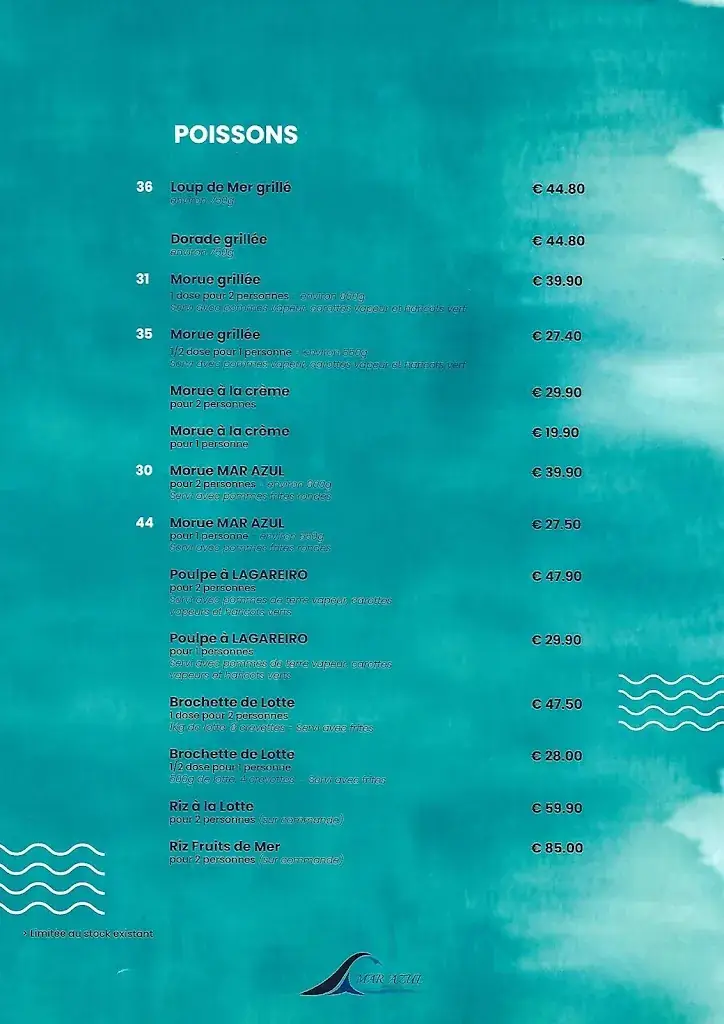 Menu_Restaurant Mar Azul_Champigny-sur-Marne_image_3