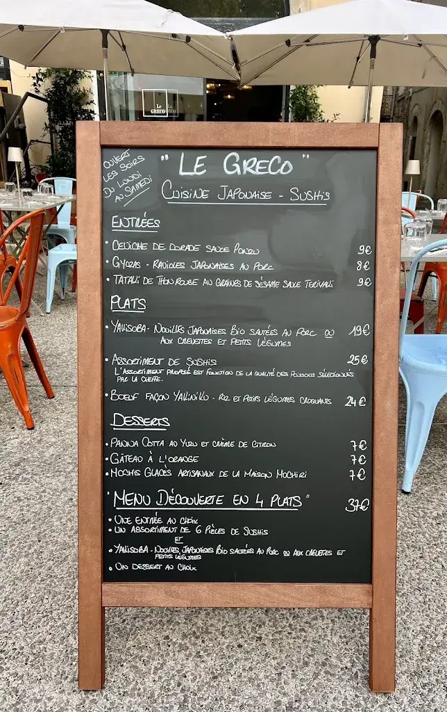 Menü_SUSHI BAR - LE GRECO_Aubenas_Bild_1