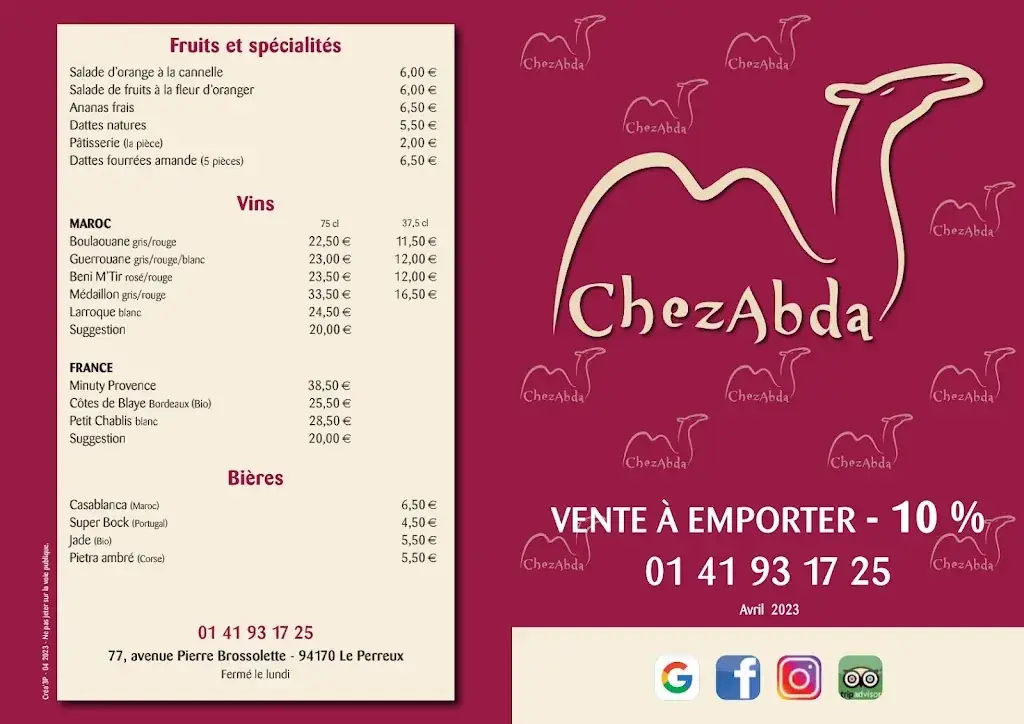 Menu_Chez Abda_Perreux-sur-Marne_immagine_4