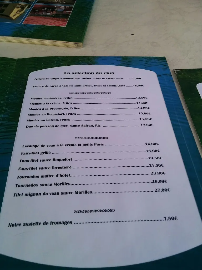 Menü_Restaurant de la rive_Voujeaucourt_Bild_2