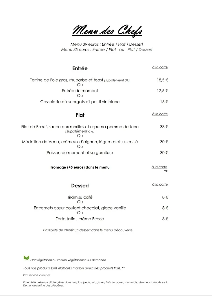 Menu_Domaine de la Roche - Le Restaurant_Clénay_image_2