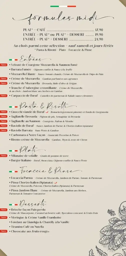 Menu_Carpediem restaurant Italien_Vauréal_image_3