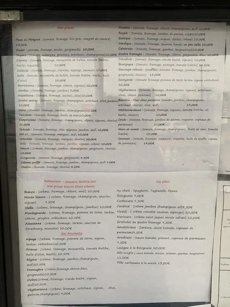 Menü_Pizzeria Barolino_Corbigny_Bild_1