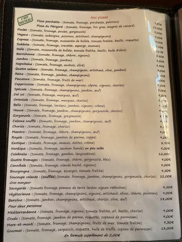 Menü_Pizzeria Barolino_Corbigny_Bild_2