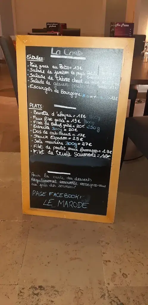 Menu_Restaurant - Bar Le Marode_Corbigny_image_4