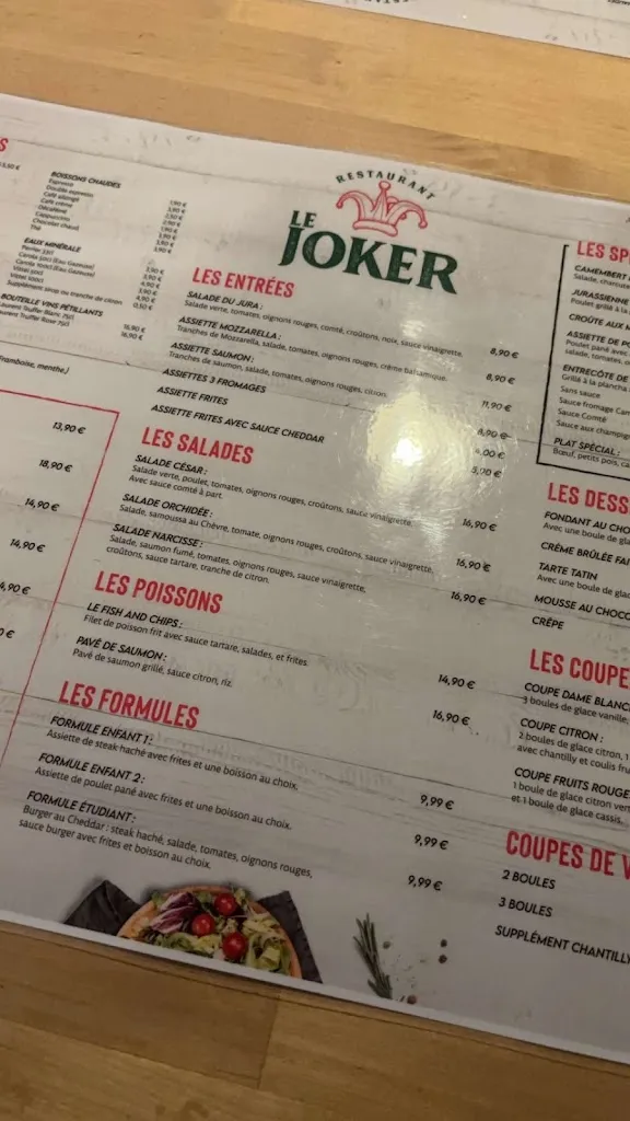 Menu_Restaurant Le Joker_Dole_image_4