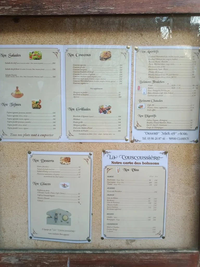 Menu_La Couscoussiere_Clamecy_image_1