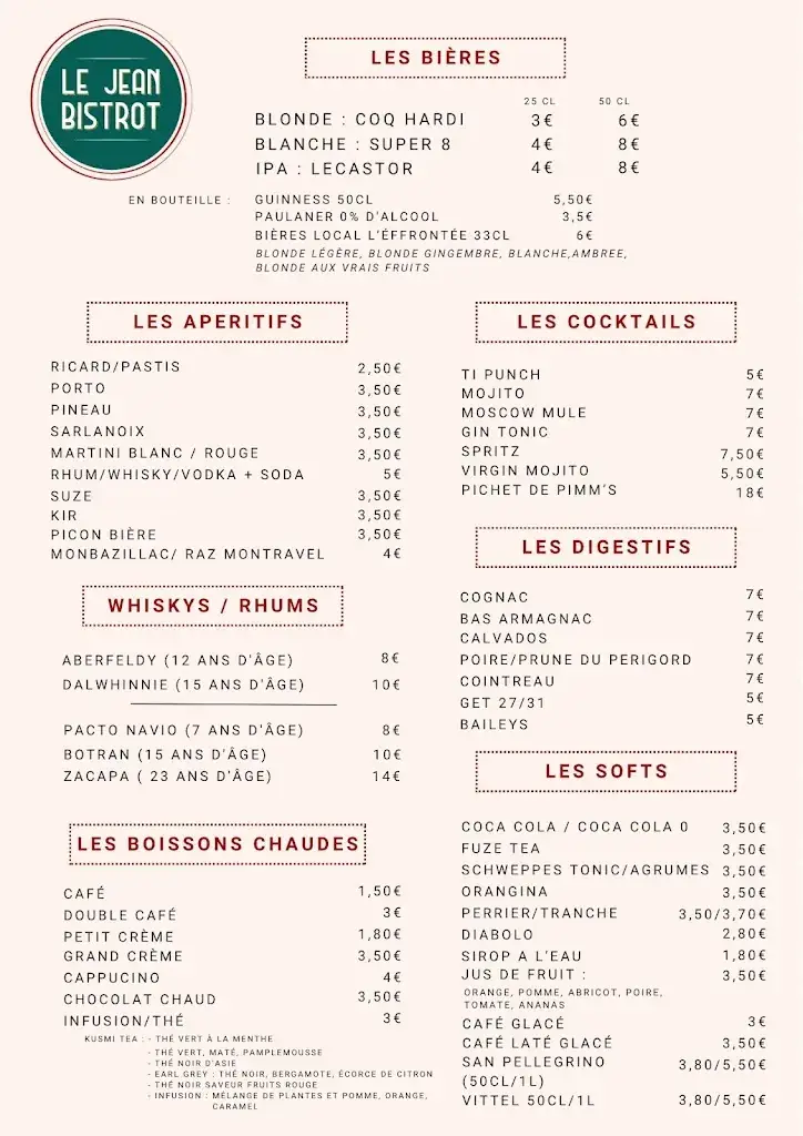 Menu_Le Jean Bistrot_Périgord_image_1