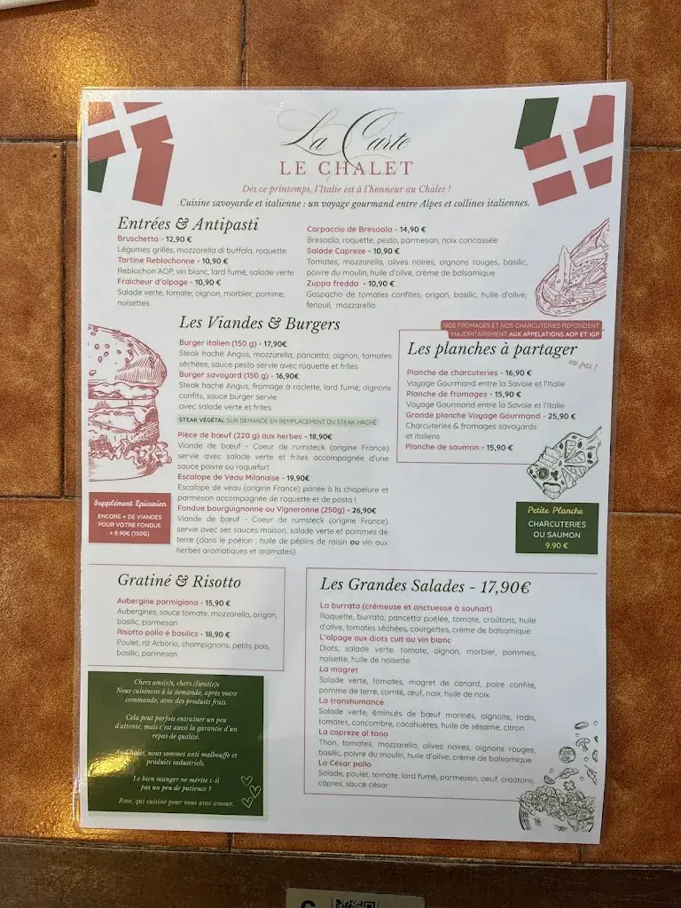 Menü_Le Chalet de Cosne sur Loire_Cosne-Cours-sur-Loire_Bild_2