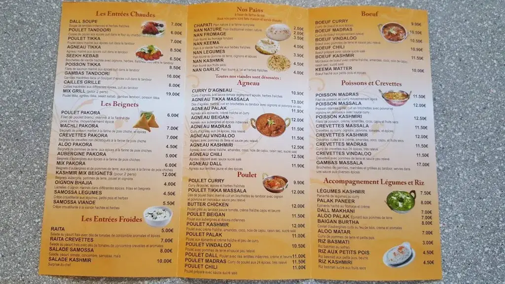 Menu_Le Kashmir_Cosne-Cours-sur-Loire_image_4