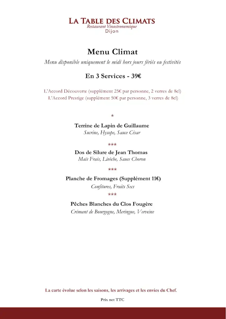 Menu_La Table des Climats_Dijon_image_2