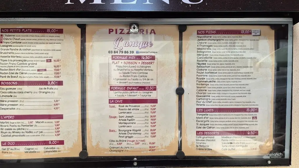 Menu_Pizzeria L'Unique_Dampierre_image_3