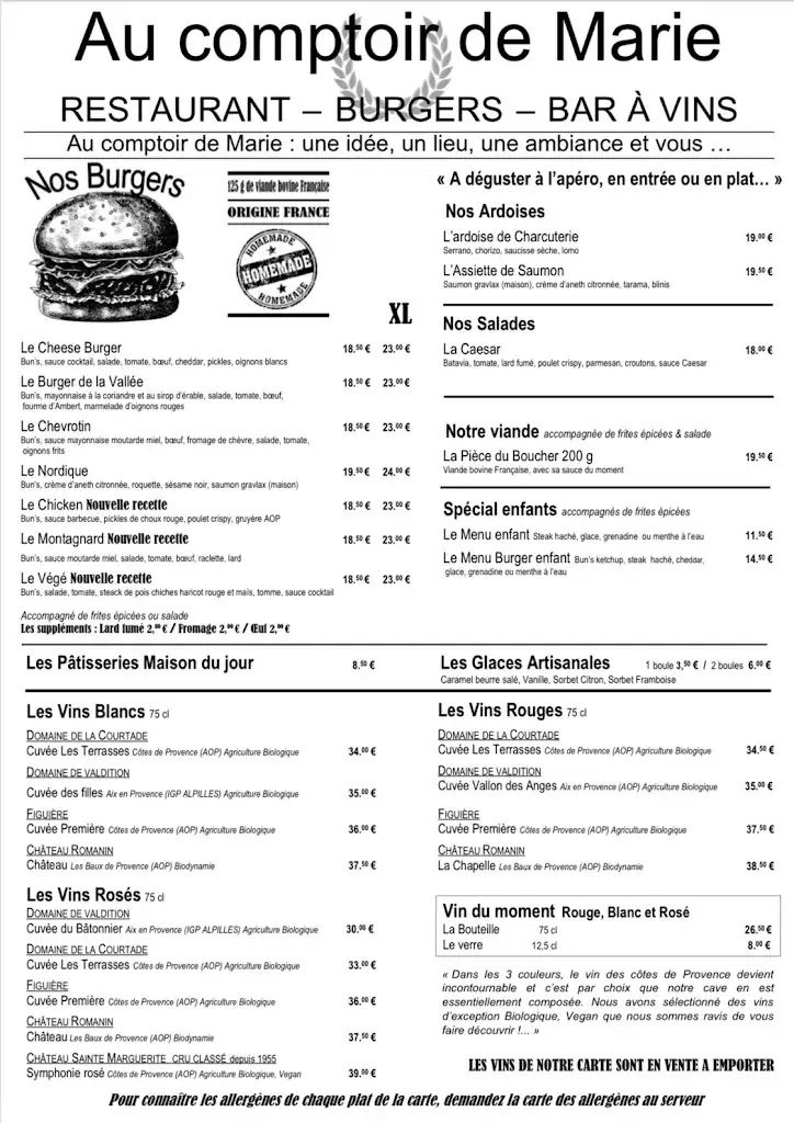 Menu_Au Comptoir de Marie_Dampierre-en-Yvelines_immagine_1